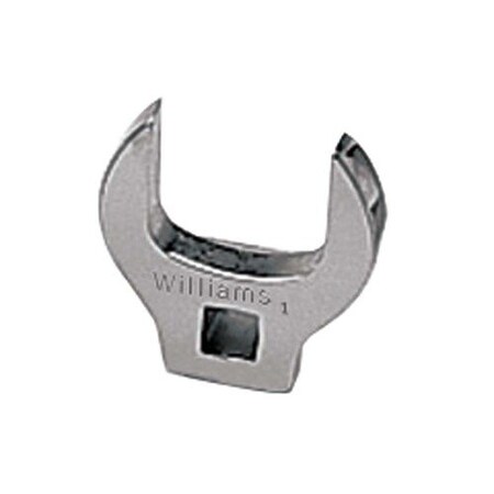 Williams Crowfoot Wrench, Open End, 3/8 Inch Dr, Satin-Chrome, SAE, JHWBCO44 JHWBCO44